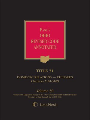 cover image of Page's Ohio Revised Code Annotated